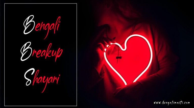 Top 20+ breakup Shayari in Bengali for Facebook